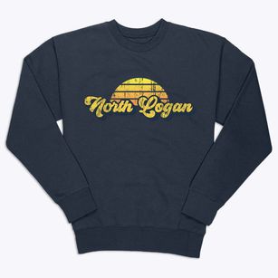 North Logan Utah Sublime Sunset Premium Crewneck Sweatshirt