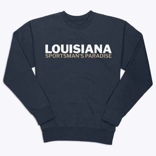  Louisiana White and Gold Premium Crewneck Sweatshirt