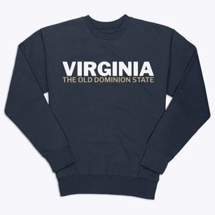  Virginia White and Gold Premium Crewneck Sweatshirt