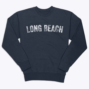 Long Beach New York Timeless Retro Premium Crewneck Sweatshirt