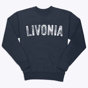 Livonia New York Timeless Retro Premium Crewneck Sweatshirt