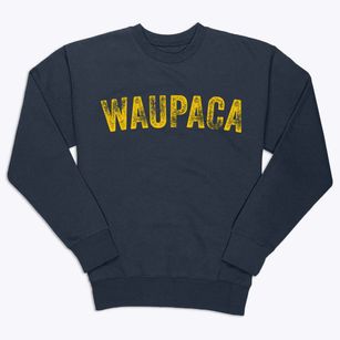 Waupaca Wisconsin Timeless Retro Premium Crewneck Sweatshirt