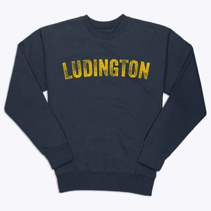 Ludington Michigan Timeless Retro Premium Crewneck Sweatshirt