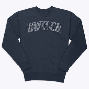 White Plains New York Trendy Block Premium Crewneck Sweatshirt