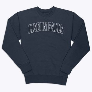 Lisbon Falls Maine Trendy Block Premium Crewneck Sweatshirt