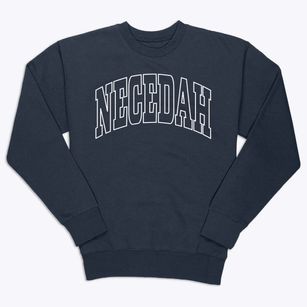 Necedah Wisconsin Trendy Block Premium Crewneck Sweatshirt