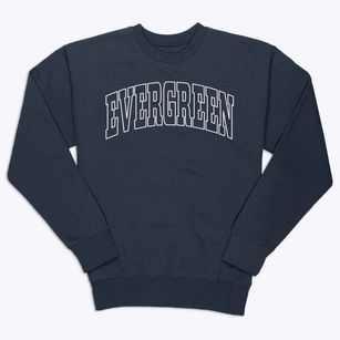 Evergreen Wisconsin Trendy Block Premium Crewneck Sweatshirt