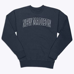 New Madison Ohio Trendy Block Premium Crewneck Sweatshirt