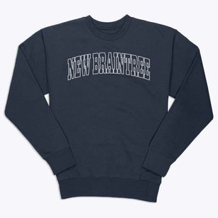 New Braintree Massachusetts Trendy Block Premium Crewneck Sweatshirt