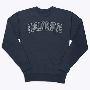 Pecan Grove Texas Trendy Block Premium Crewneck Sweatshirt