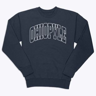 Ohiopyle Pennsylvania Trendy Block Premium Crewneck Sweatshirt