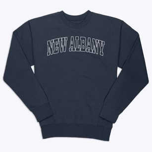 New Albany Kansas Trendy Block Premium Crewneck Sweatshirt