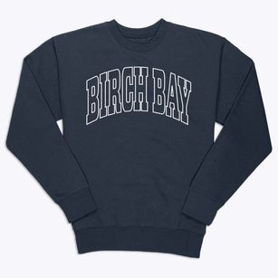 Birch Bay Washington Trendy Block Premium Crewneck Sweatshirt