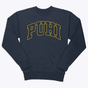 Puhi Hawaii Trendy Block Premium Crewneck Sweatshirt