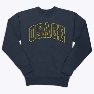 Osage Iowa Trendy Block Premium Crewneck Sweatshirt
