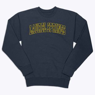 Laurel Springs New Jersey Trendy Block Premium Crewneck Sweatshirt