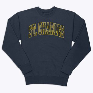 St. Charles Illinois Trendy Block Premium Crewneck Sweatshirt