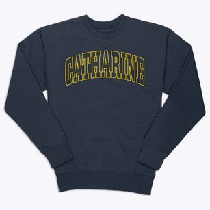 Catharine New York Trendy Block Premium Crewneck Sweatshirt