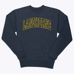 Langhorne Pennsylvania Trendy Block Premium Crewneck Sweatshirt