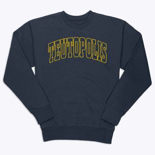 Teutopolis Illinois Trendy Block Premium Crewneck Sweatshirt