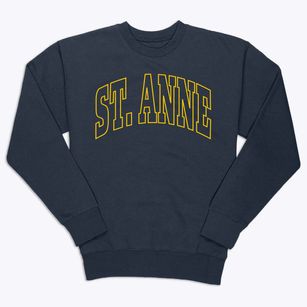 St. Anne Illinois Trendy Block Premium Crewneck Sweatshirt