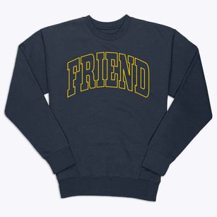 Friend Nebraska Trendy Block Premium Crewneck Sweatshirt