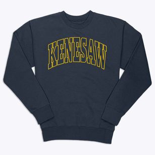 Kenesaw Nebraska Trendy Block Premium Crewneck Sweatshirt