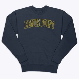 Bemus Point New York Trendy Block Premium Crewneck Sweatshirt