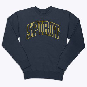 Spirit Wisconsin Trendy Block Premium Crewneck Sweatshirt
