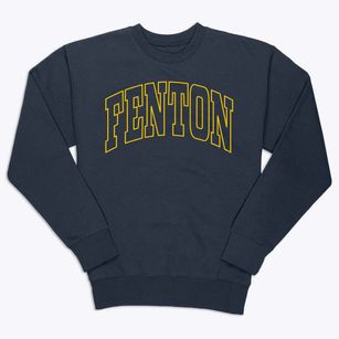Fenton Iowa Trendy Block Premium Crewneck Sweatshirt