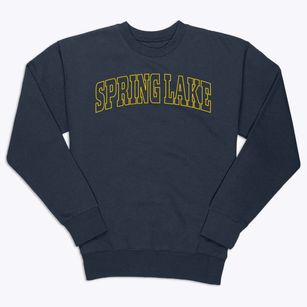 Spring Lake Indiana Trendy Block Premium Crewneck Sweatshirt