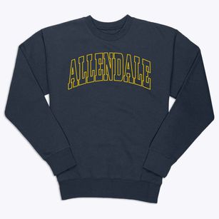 Allendale Missouri Trendy Block Premium Crewneck Sweatshirt