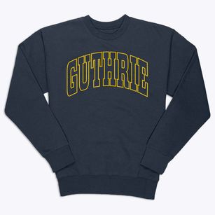 Guthrie Oklahoma Trendy Block Premium Crewneck Sweatshirt