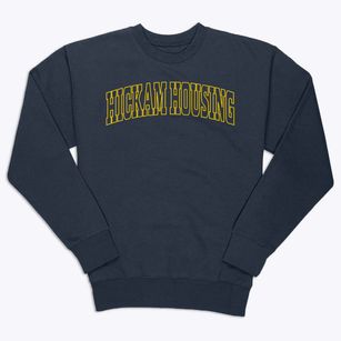 Hickam Housing Hawaii Trendy Block Premium Crewneck Sweatshirt