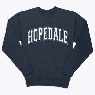 Hopedale Illinois Varsity Premium Crewneck Sweatshirt