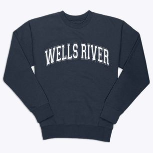 Wells River Vermont Varsity Premium Crewneck Sweatshirt