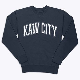 Kaw City Oklahoma Varsity Premium Crewneck Sweatshirt