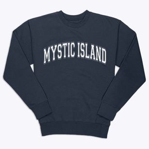 Mystic Island New Jersey Varsity Premium Crewneck Sweatshirt