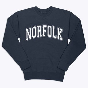 Norfolk Virginia Varsity Premium Crewneck Sweatshirt