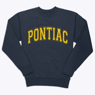 Pontiac Michigan Varsity Premium Crewneck Sweatshirt