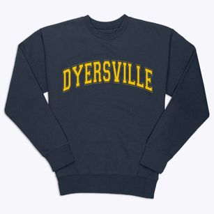 Dyersville Iowa Varsity Premium Crewneck Sweatshirt