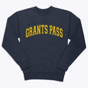 Grants Pass Oregon Varsity Premium Crewneck Sweatshirt