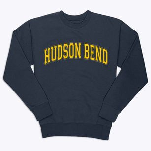 Hudson Bend Texas Varsity Premium Crewneck Sweatshirt