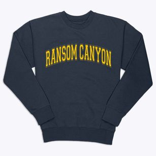 Ransom Canyon Texas Varsity Premium Crewneck Sweatshirt