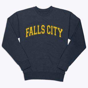 Falls City Texas Varsity Premium Crewneck Sweatshirt