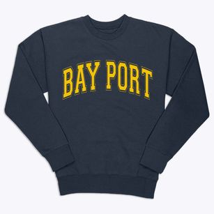 Bay Port Michigan Varsity Premium Crewneck Sweatshirt