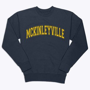 Mckinleyville California Varsity Premium Crewneck Sweatshirt