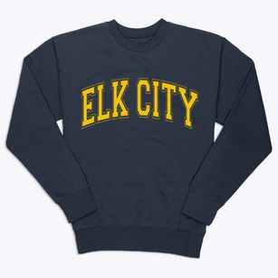 Elk City Idaho Varsity Premium Crewneck Sweatshirt