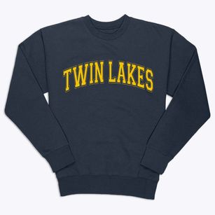 Twin Lakes Minnesota Varsity Premium Crewneck Sweatshirt