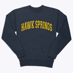 Hawk Springs Wyoming Varsity Premium Crewneck Sweatshirt